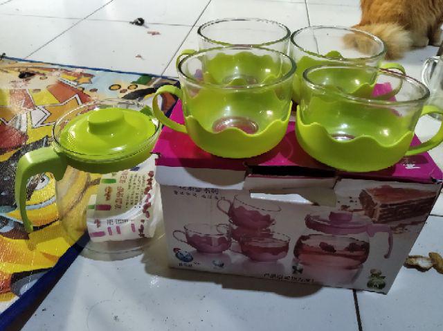 Tea Pot Set Kaca