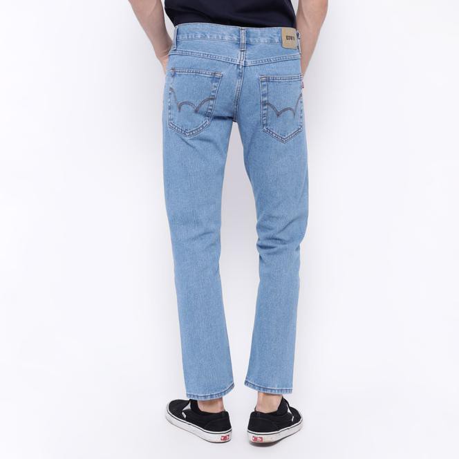 Edwin Celana Jeans Slim Fit Pria Panjang Biru Muda Roma 01 - Biru, 28