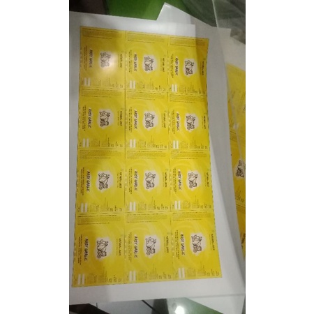 

STIKER LABEL MINUMAN 7 lembar