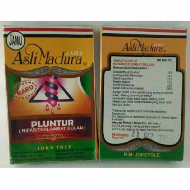 

Peluntur/Nipas isi 100 pil. untuk terlambat bulan