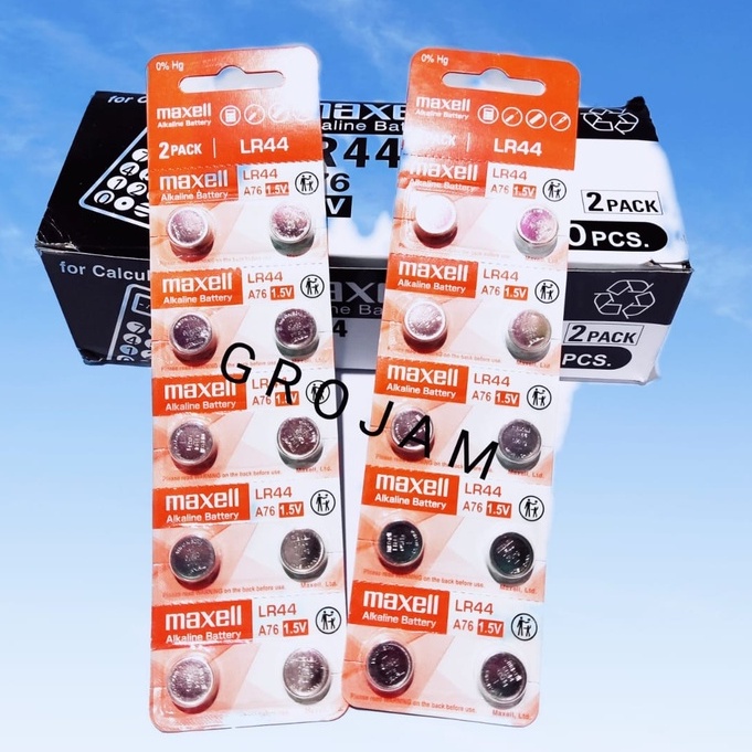 Baterai Murata LR41/AG3 Murata LR1130/AG10 Murata LR44/1154 Maxel LR41 AG3 Original Maxel LR44 AG13 Original Maxel LR1130 390 AG10 Original