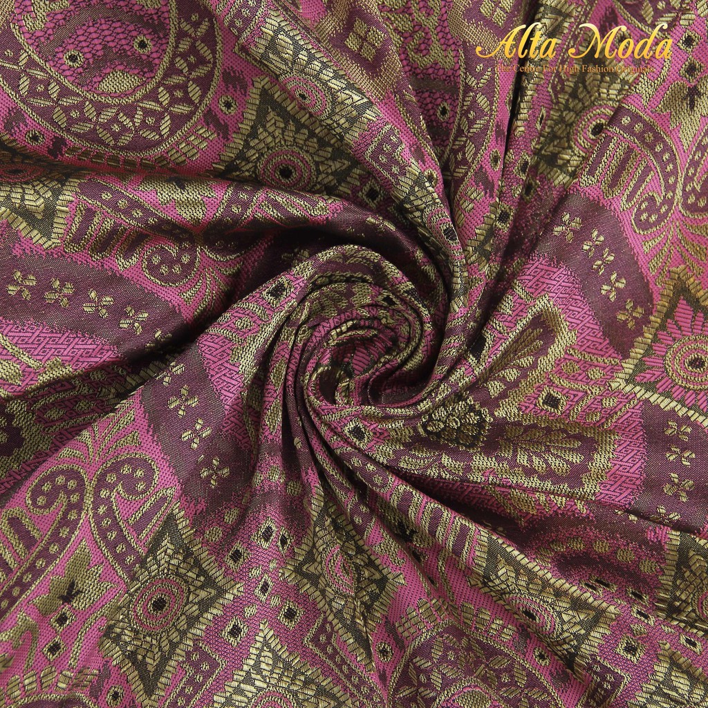 

Alta Moda Songket Motif Palembang Pink Fanta Tua Mix (1M)