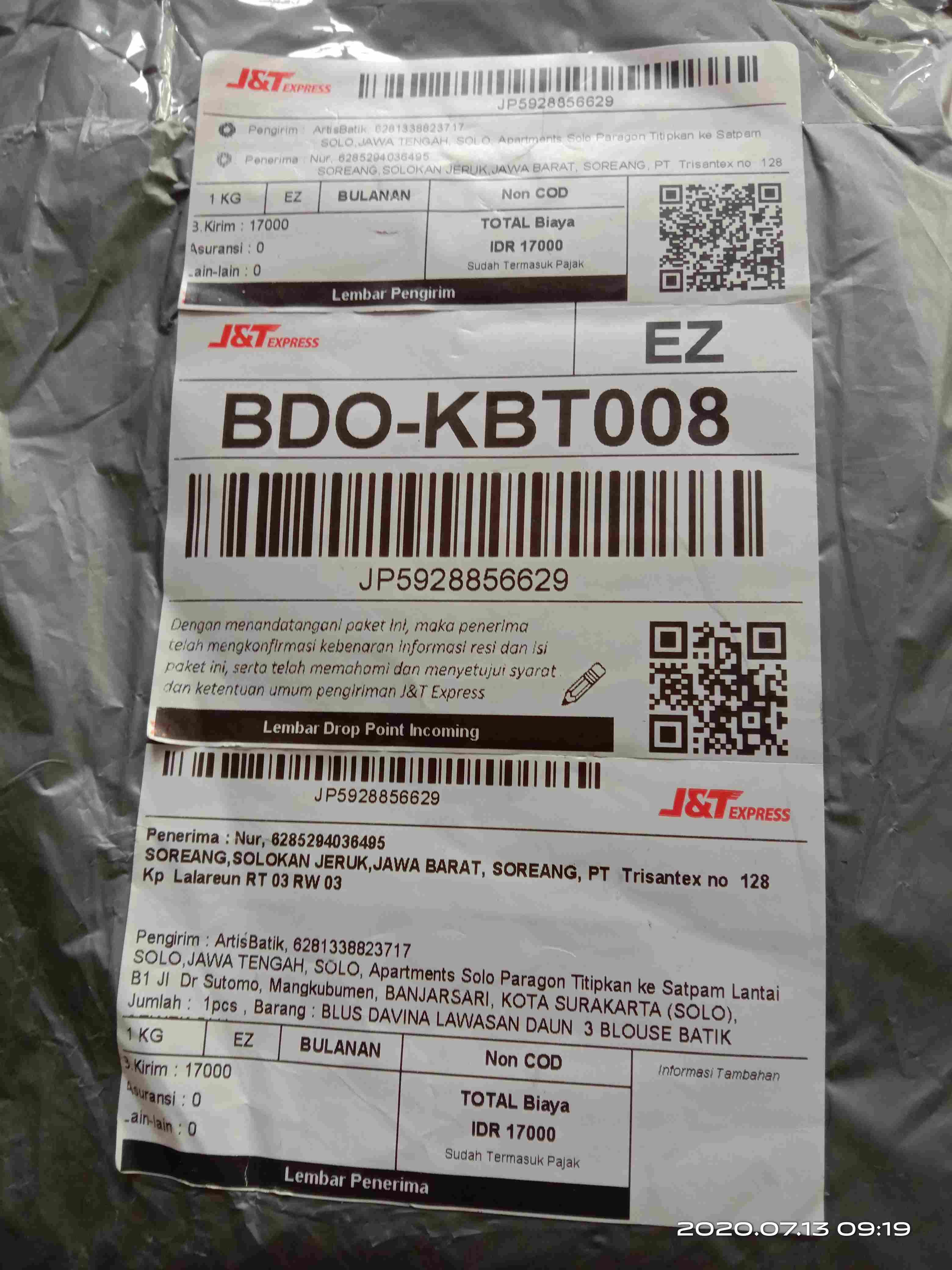 Blus Davina Lawasan Daun #3 Blouse Batik Cewek Blus Batik Wanita Seragam Batik Kantor Batik Muslim