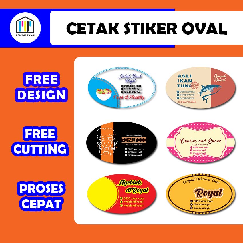 

Stiker Oval 10,5 x 6,5 cm/Cetak Stiker Makanan/Stiker Logo/Stiker Minuman/Stiker Produk/Stiker Kemasan/Stiker Free Desain/Stiker Free Cutting/Stiker Makanan dan Minuman/Stiker Custum Free Desain/Stiker Murah/StikerLabel Produk