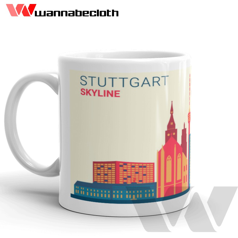 Gelas Stuttgart Germany Mug Stuttgart Germany Souvenir Stuttgart Germany Mug World City Stuttgart Ge