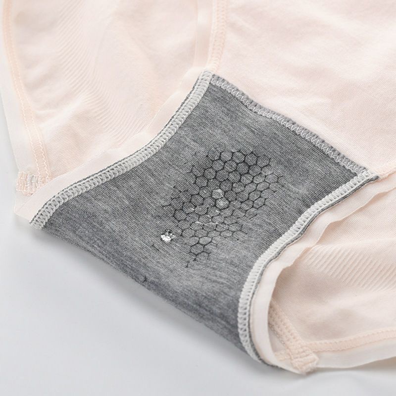 BOSJKT0003 Celana Dalam Set 4pcs/Kotak Antibakteri Graphene Pakaian Dalam Wanita Seamless CD