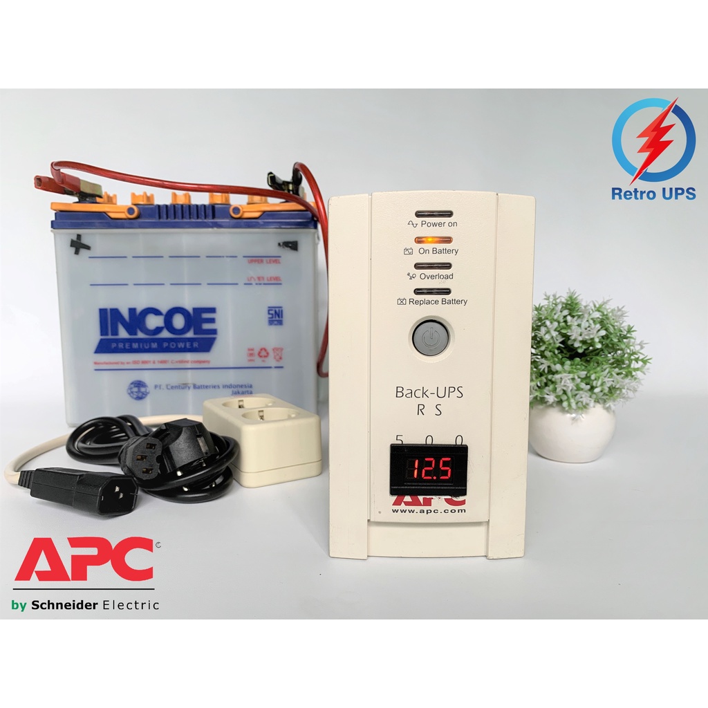 UPS Modif Aki Luar / Power Inverter Otomatis APC RS500 Long Backup