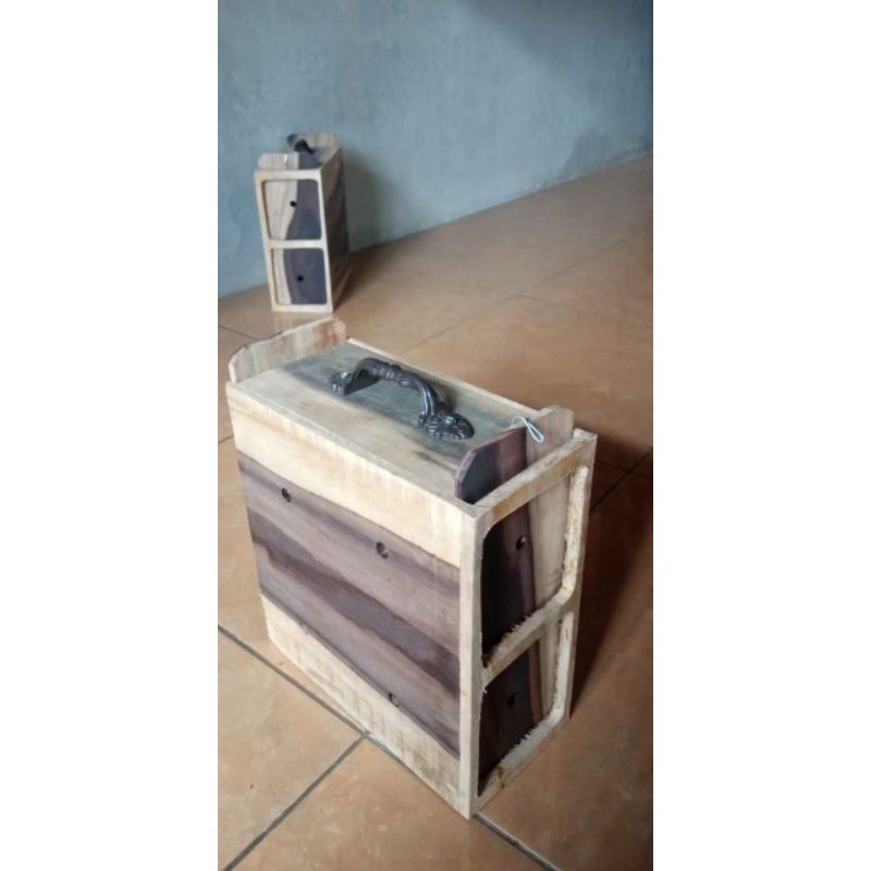 Bok burung cod sangkar untulan isi 2 kayu Sonokeling