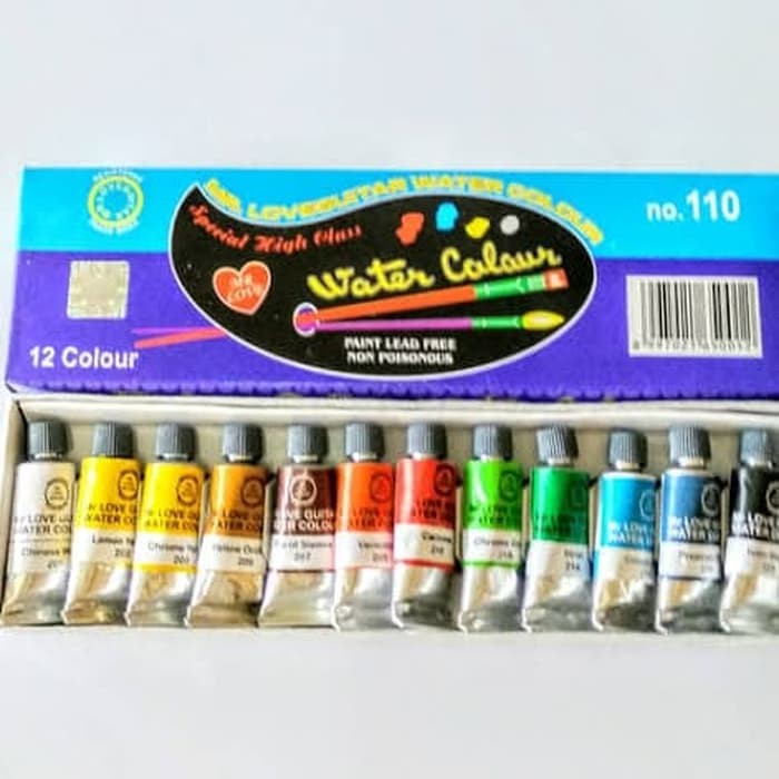 

Cat Air Guitar / Water Colour No.110 isi 12 Warna