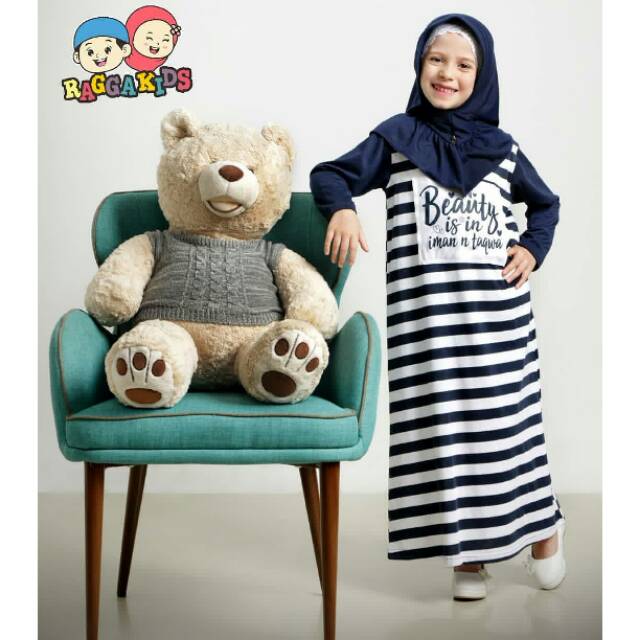 baju muslim anak perempuan murah gamis edukasi raggakids RG 13 open reseller 