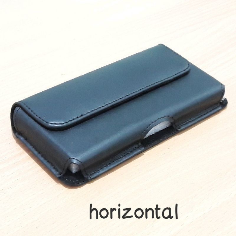 Sarung dompet hp samsung iphone oppo vivo xiaomi vertikal horizontal