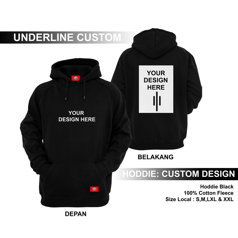 Zipper, Hoddie, Sweater - sablon satuan maupun lusinan
