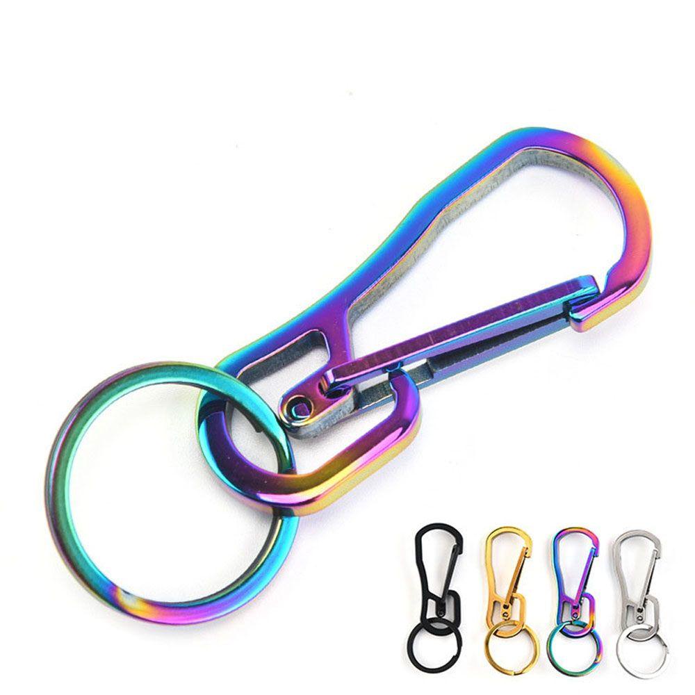 NEEDWAY Needway Gantungan Kunci Mobil Portable Kepribadian Kreatif Key Chain Universal Stainless Steel Interior Multi-Fungsi Key Ring Holder