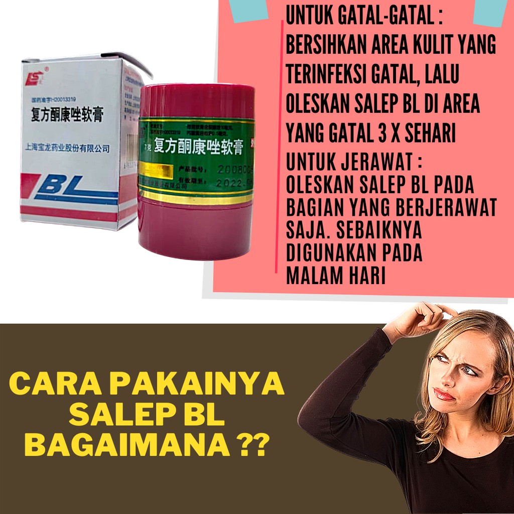 SALEP BL ORIGINAL 100% / SALEP PENGHILANG GATAL AMPUH / SALEP BL ORIGINAL PENGHILANG GATAL