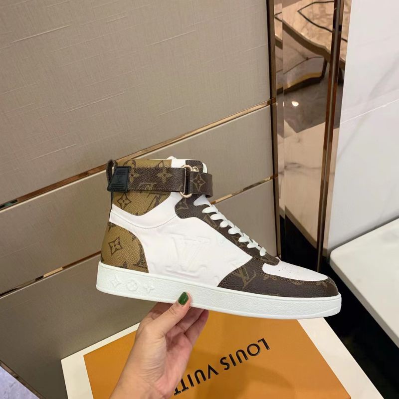 sepatu lv sneaker boots mirror quality pria