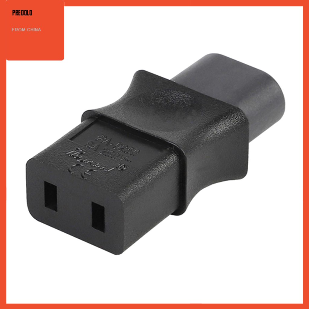 Konektor Adapter Iec 320 C8 Male Plug Ke C9 2 Pin Female 6a/250v