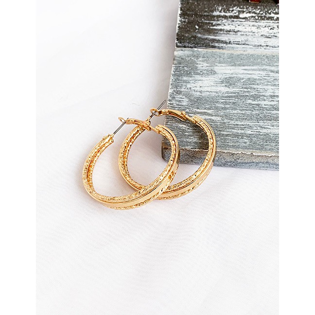 LRC Anting tusuk Fashion Alloy Circle Studs