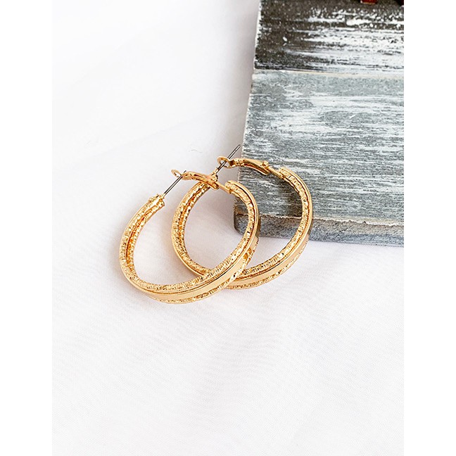 LRC Anting tusuk Fashion Alloy Circle Studs