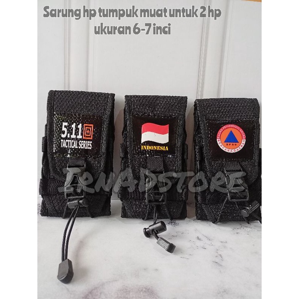 SARUNG HP PINGGANG TACTICAL LOGO BENDERA