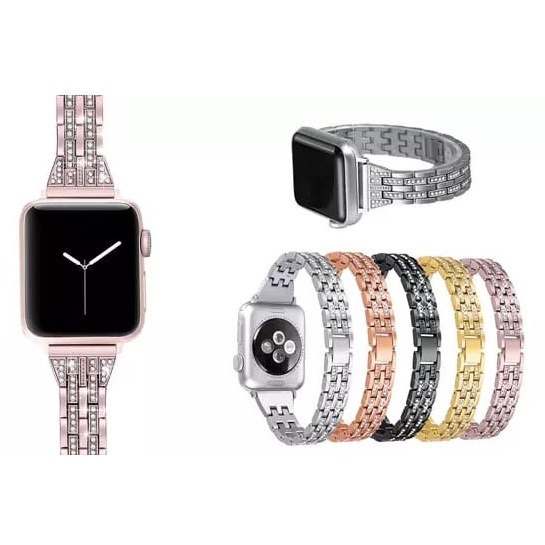 Strap Apple Watch Bling Bands Compatible Apple Series 1/2/3/4/5/SE/6/7/8/ultra