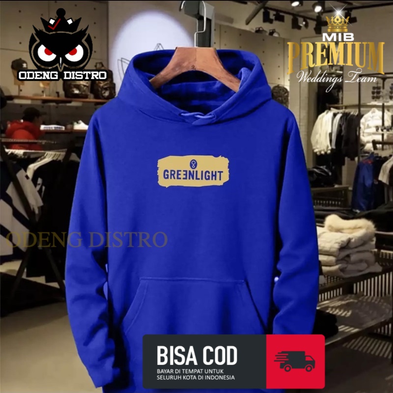 Hoodie Greenlight Splash Premium Gold Jaket Sweater Basebal Varsity Distro Keren Kekinian Termurah B