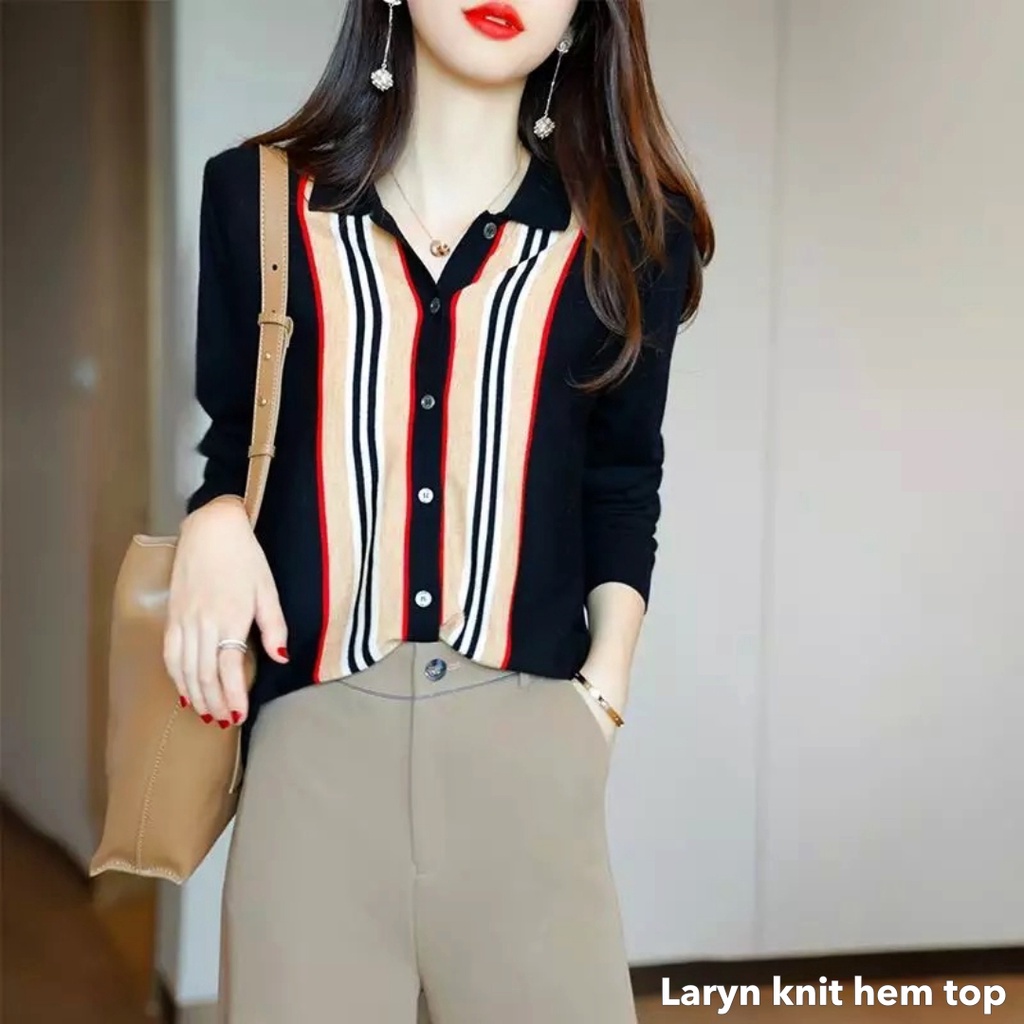 Laryn knit hem top - Thejanclothes