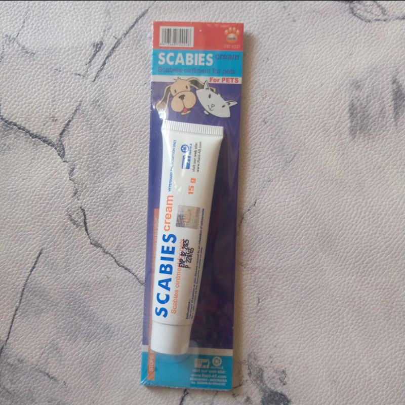 Scabies Cream Salep /Salep Scabies Anjing Kucing & Hewan Lainnya