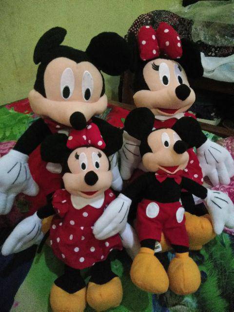 Boneka micky minnie mouse size:L