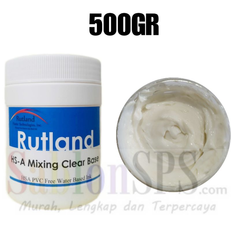 TINTA SABLON RUTLAND SEMI PLASTISOL WATER BASED CLEAR BASE 500GR