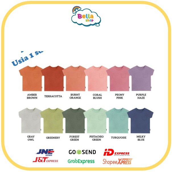 Little Palmerhaus Pocket Tee Cotton Shorts BAJU ANAK / BAJU BAYI 1-3TH-BELLA SHOP