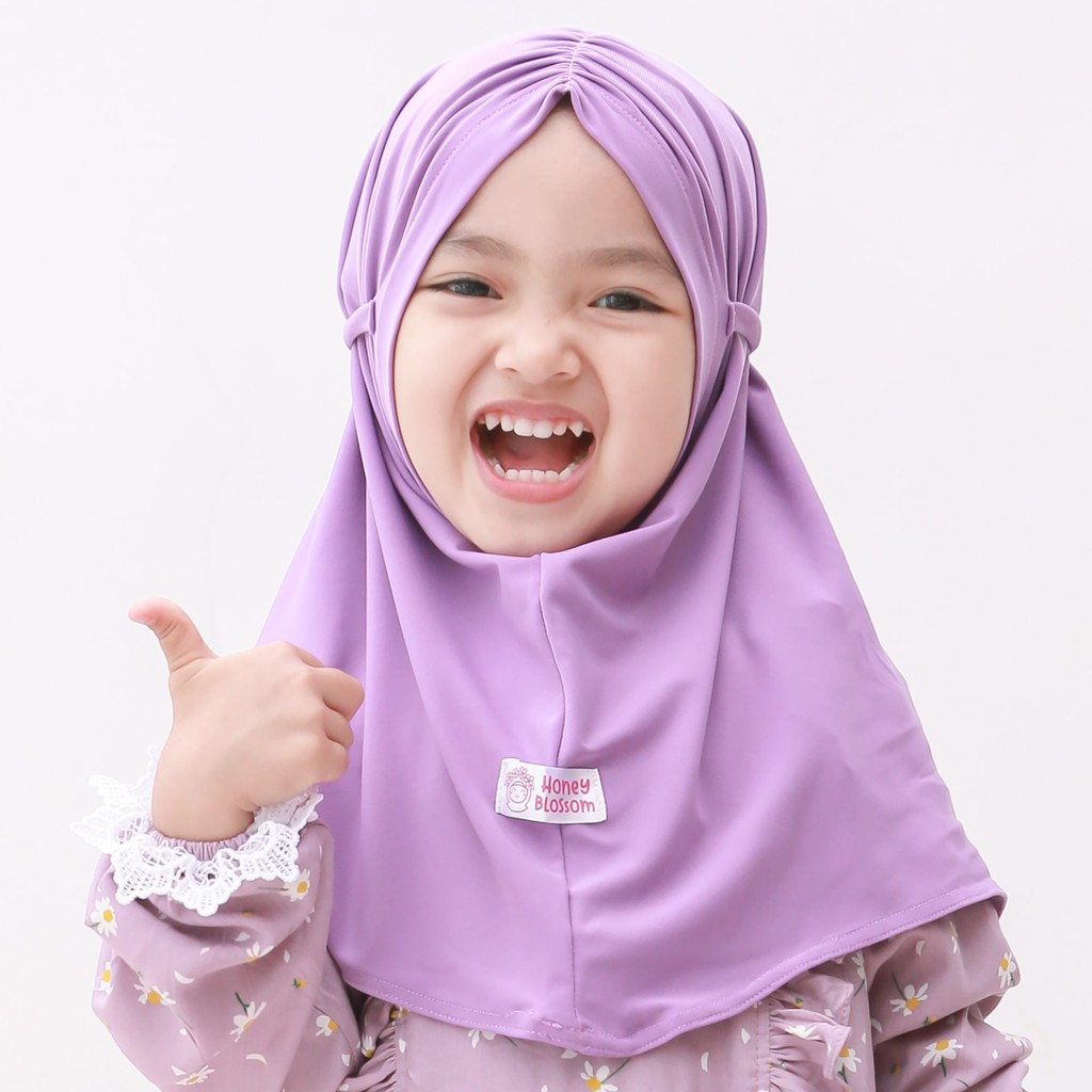 Hijab Bayi Perempuan / Bergo Zahra / Jilbab Anak Cantik / Kerudung Anak Lucu Kekinian 1-5 Tahun