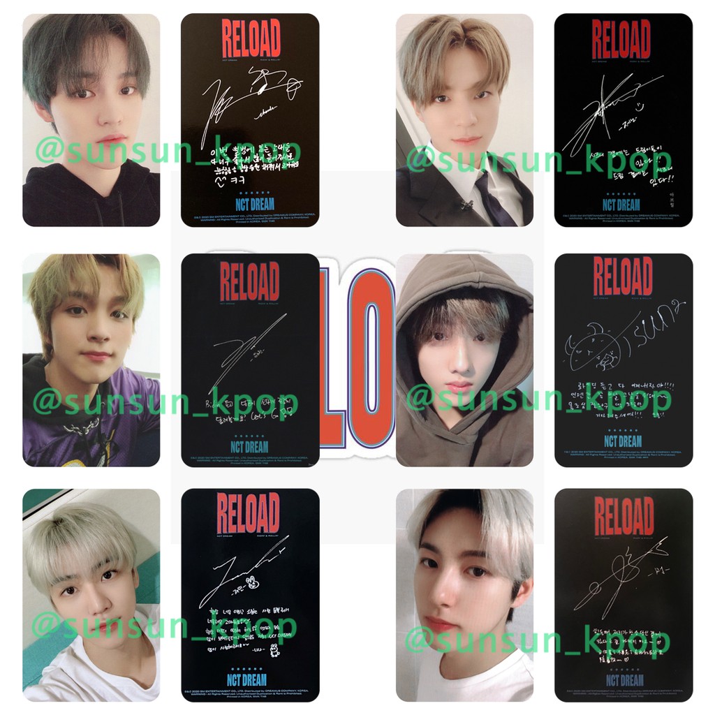 photocard nct Dream Reload unofficial