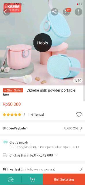 Ckbebe Tempat Penyimpanan Makanan Portable