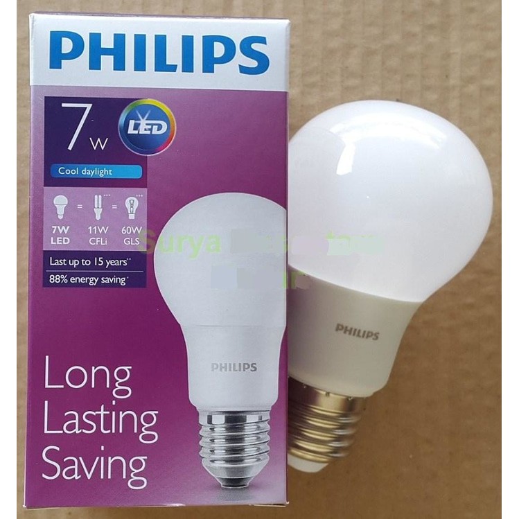 Jual Lampu Led Philips 7 Watt Bohlam 7w Philip Putih 7 W Bulb Led 7watt