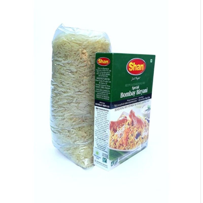 

Paket Beras Basmati Sella Rice Bumbu Briyani SHAN Nasi Biryani Komplit