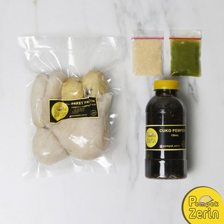 Pempek Campur Paket Frozen 6 Pcs (1 Kapal Selam Besar & 5