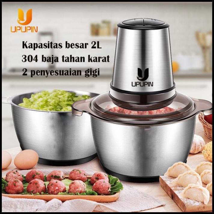 UPUPIN 2L chopper daging Mesin Penggiling Daging/Sayur Chopper Meat