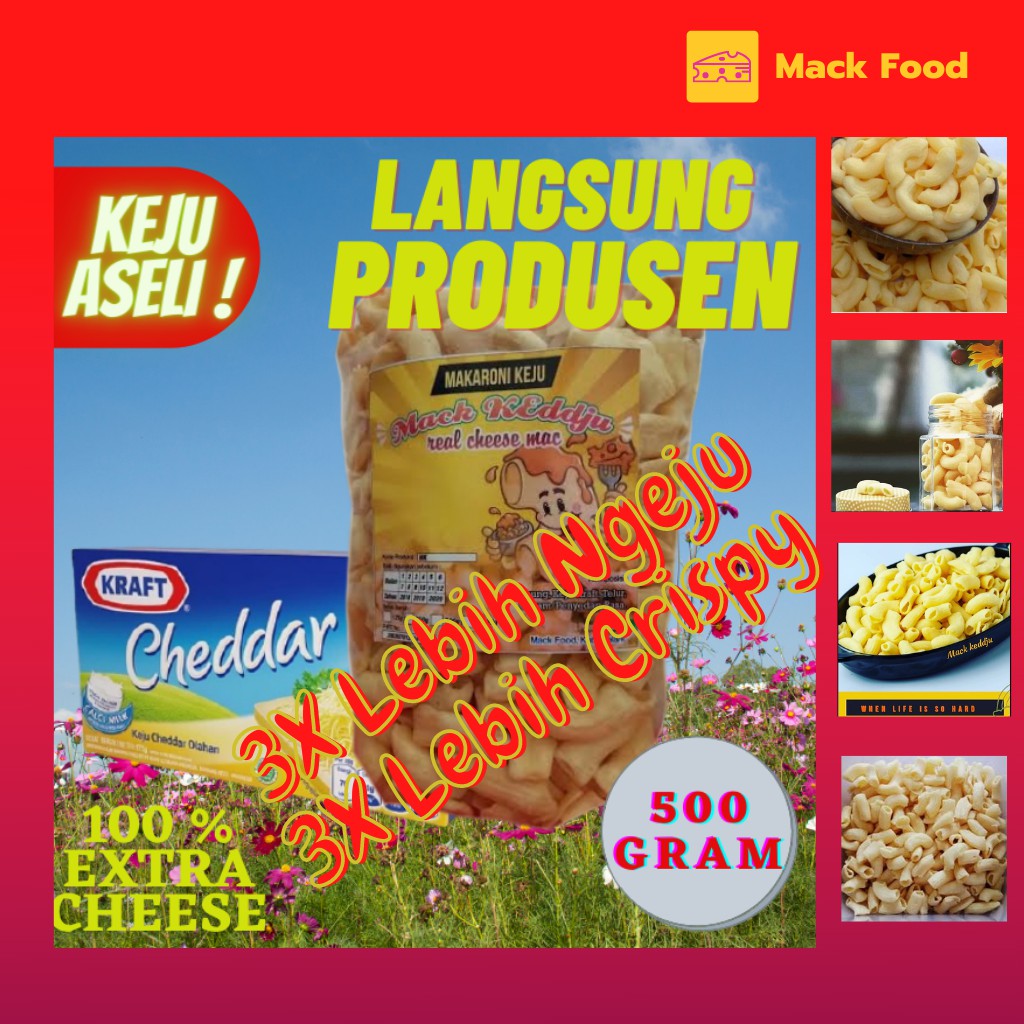 

MAC CHEESE SNACK CEMILAN MAKARONI MAKANAN RINGAN KEJU MACK KEDDJU MK37
