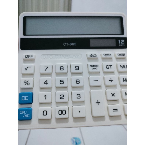 

CITIZEN CT 865 Calculator Desktop/ Meja 12 Digit