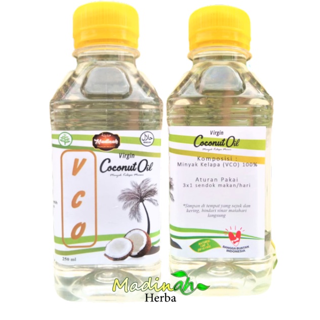 VCO Oil 250ml Extra Vigin organic MINYAK KELAPA ASLI kemasan botol plastik