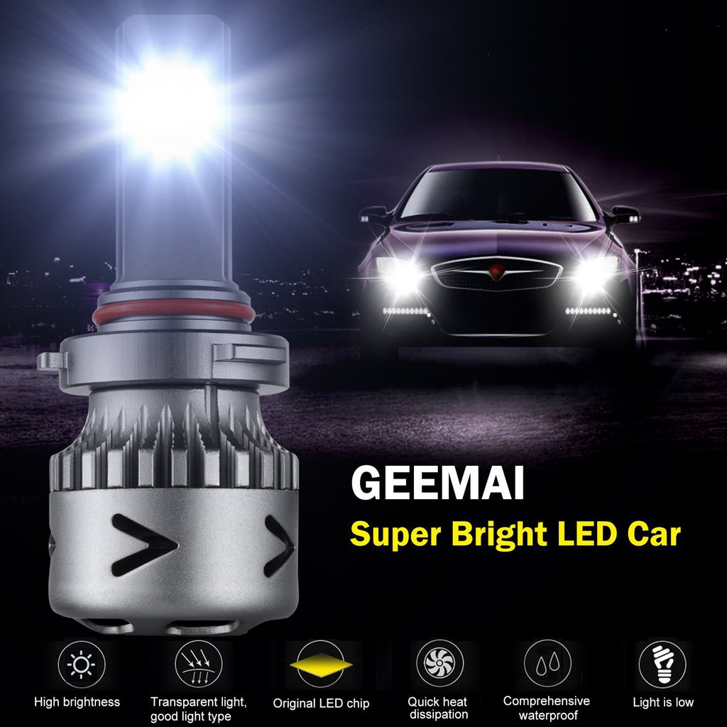 2Pcs【In stock】Car LED H1 H3 H4 H7 H8 H11 9005 9006 9012 headlight headlamp Fog lamp