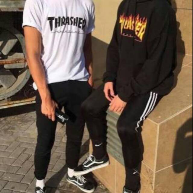 Thrasher flame hoodie