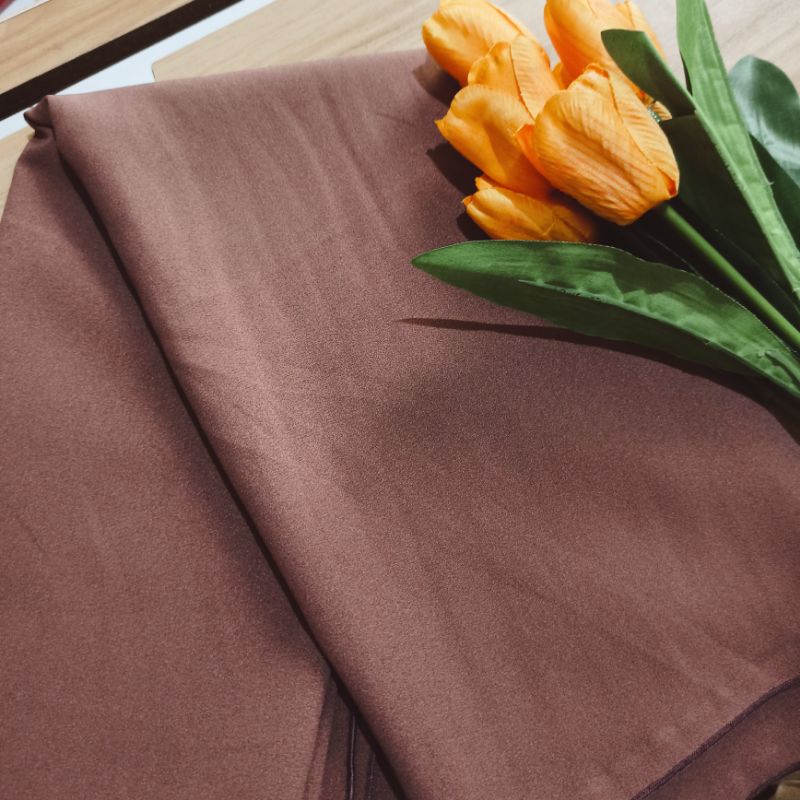 Khimar segiempat oval part 1 / bawal curve / khimar malaysia / khimar curve / ...............................        hawwa veil by zafiyya miza-Mocca