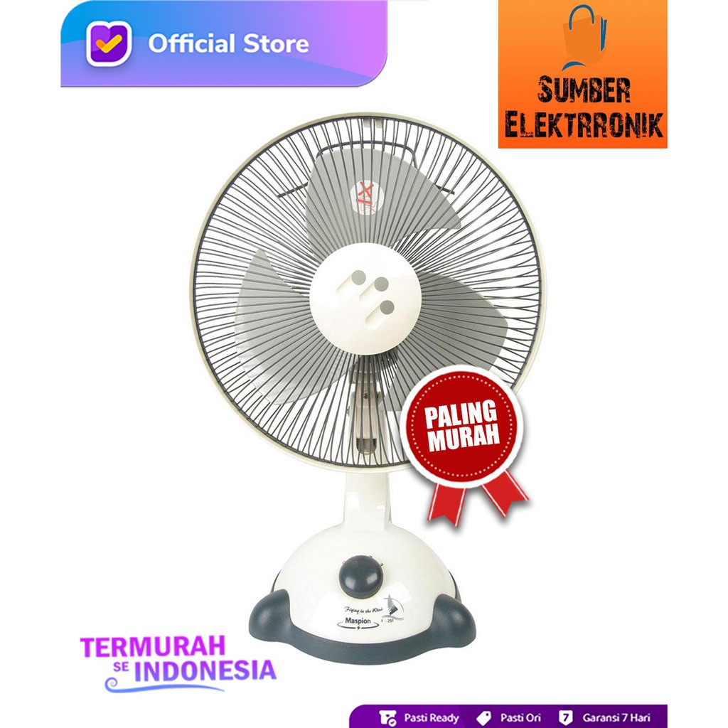 MASPION F-251 KIPAS ANGIN / DESK FAN 10 INC / F251