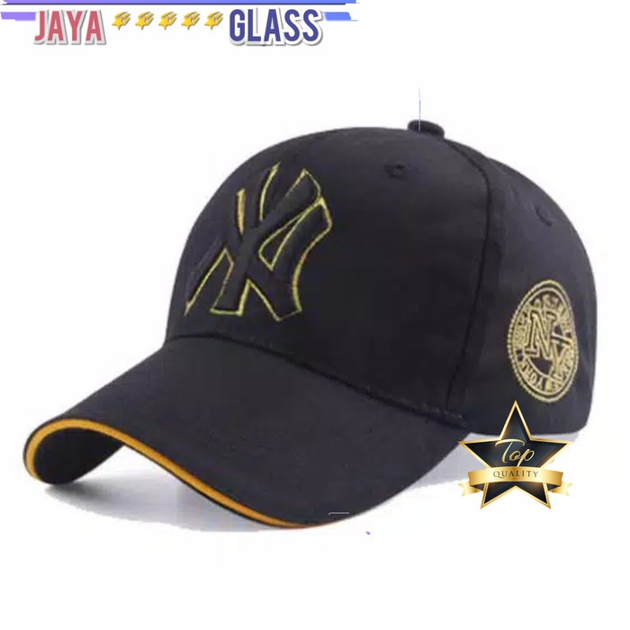 Topi Pria Topi Pria Sport Baseball NY Katun - Topi Pria Impor Asli - Merah Muda(L6N7) BISA COD ORIGI