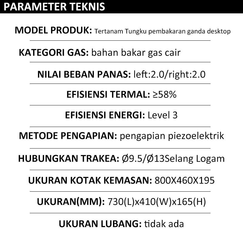 Weyon Sakura Kompor Gas Tanam 3 tungku/2 tungku Rumah Tangga Tertanam Panel Kaca Tempered Penyesuaian Gigi