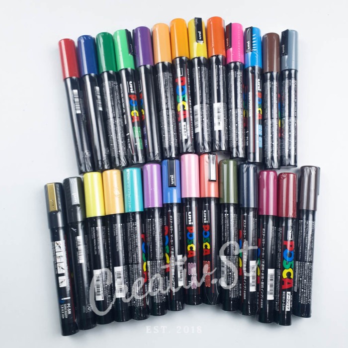 

(BISA COD) UNI POSCA PC-5M Paint Marker Medium Point Tip (Part 1) - 12 Violet