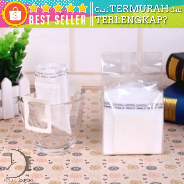 VanKood Kertas Penyaring Kopi Drip Cafe Paper Filter Coffee 50 PCS - T111 - White