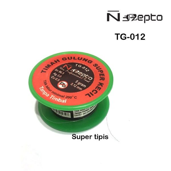 ORIGINAL NEPTO TG-012 Timah Gulung 0.12MM Lead Free Super Tipis Kecil