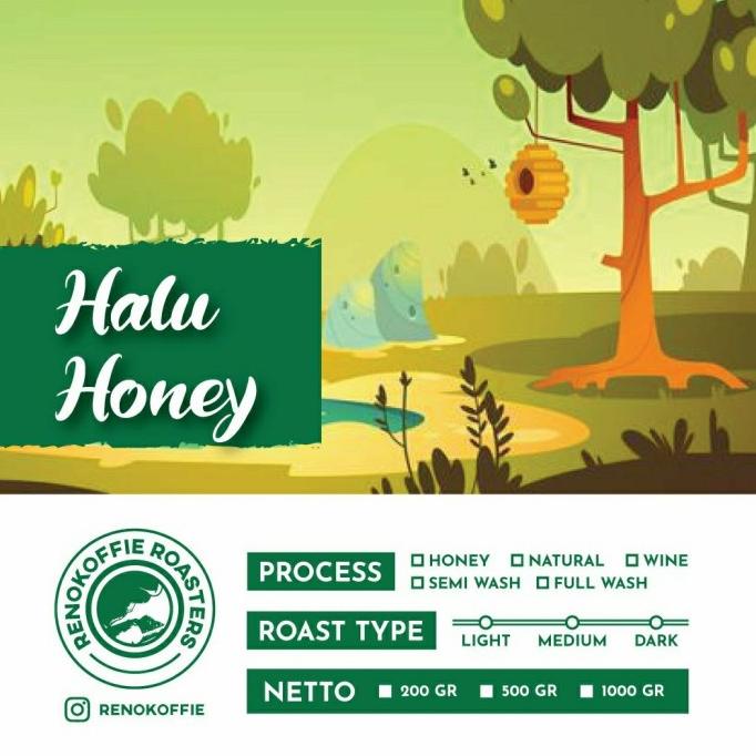 

Kopi Arabika Gunung Halu Honey (Biji/Bubuk) 200gr